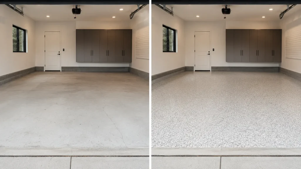Epoxy floor coating project in Palo Iowa