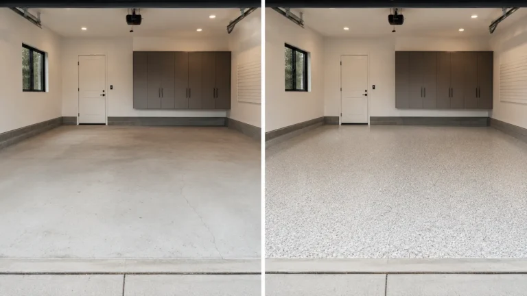 Epoxy floor coating project in Palo Iowa