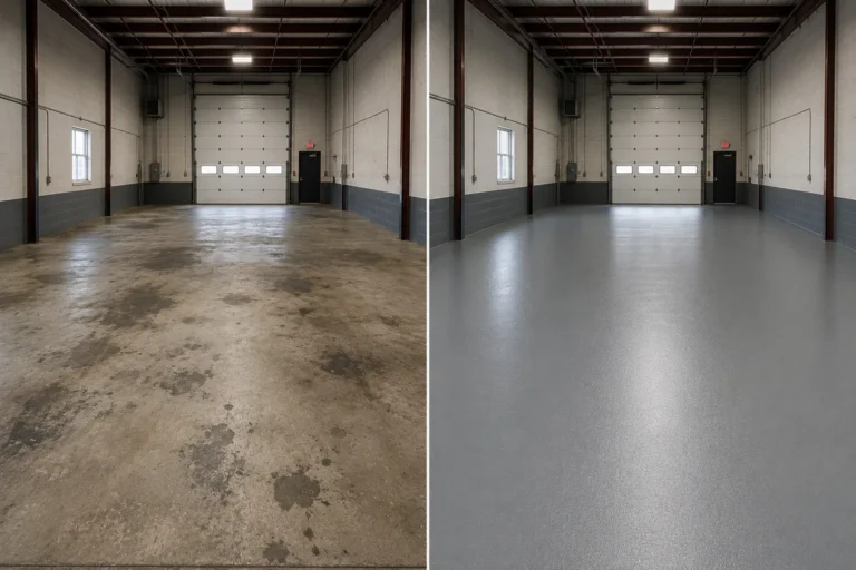 Industrial Epoxy Floor Coatings example for a Marion Iowa property